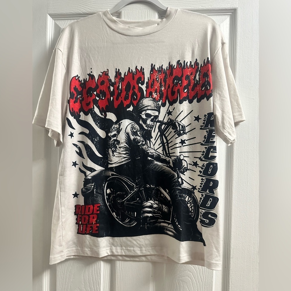 369 Los Angeles Records Ride For Life Graphic TShirt Size Medium - Picture 1 of 6